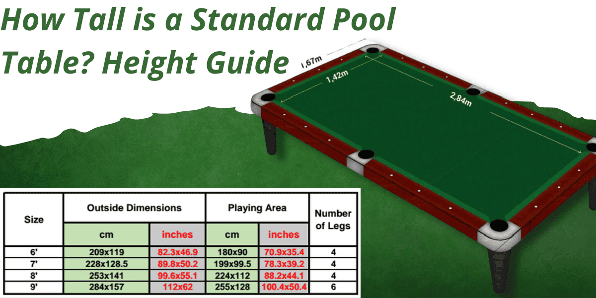 pool table height